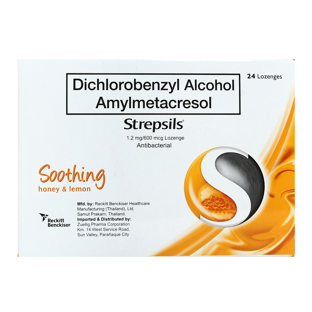 Strepsils Antiseptic Soothing Honey and Lemon 24 Lozenges Strepsils Antiseptic Soothing Honey and Lemon 24 Lozenges